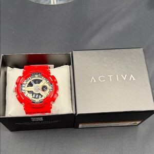 Ativa new Red Watch with Silver Buckle by Invicta